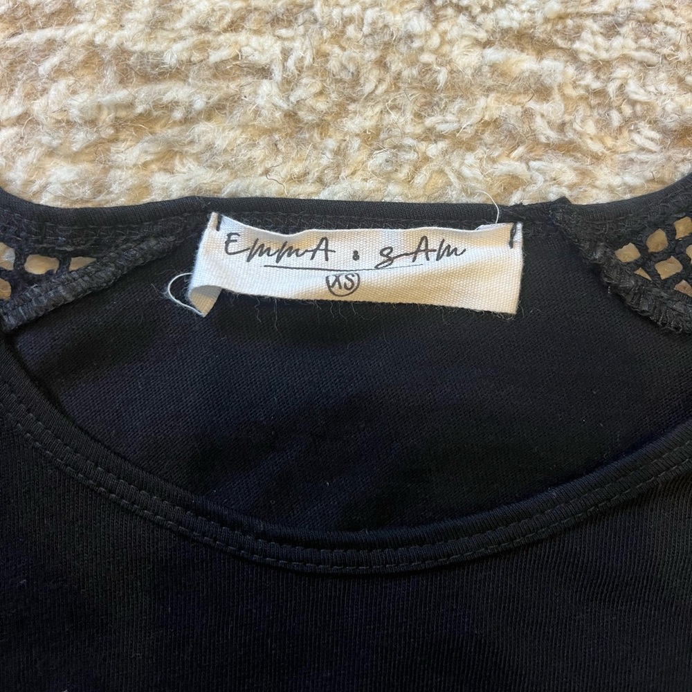 Black Mesh Crop Top - Picture 5 of 8